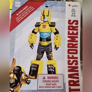 NWT Size Small (4-6) Transformers Bumblebee Kids Costume